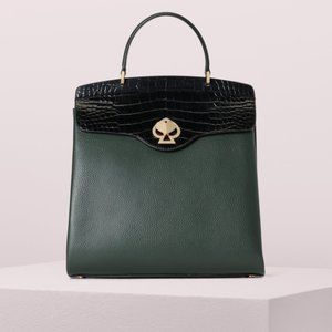 Kate Spade New York Kate" Romy croc-embossed" Back